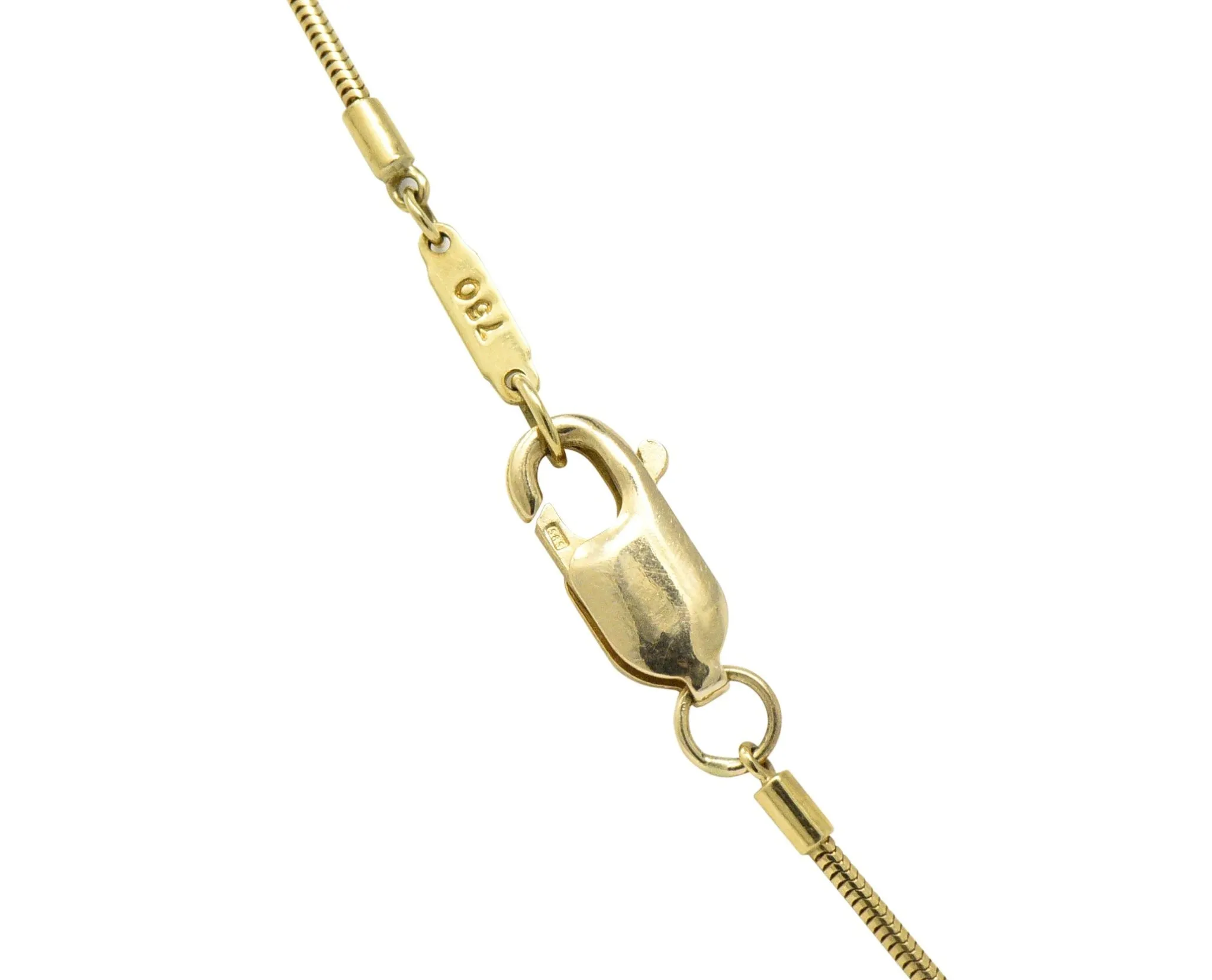 Tiffany & Co. Contemporary 18 Karat Gold Key Pendant Necklace