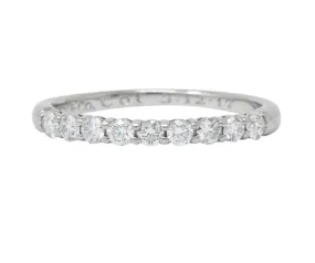 Tiffany & Co. Contemporary Diamond Platinum Band Ring