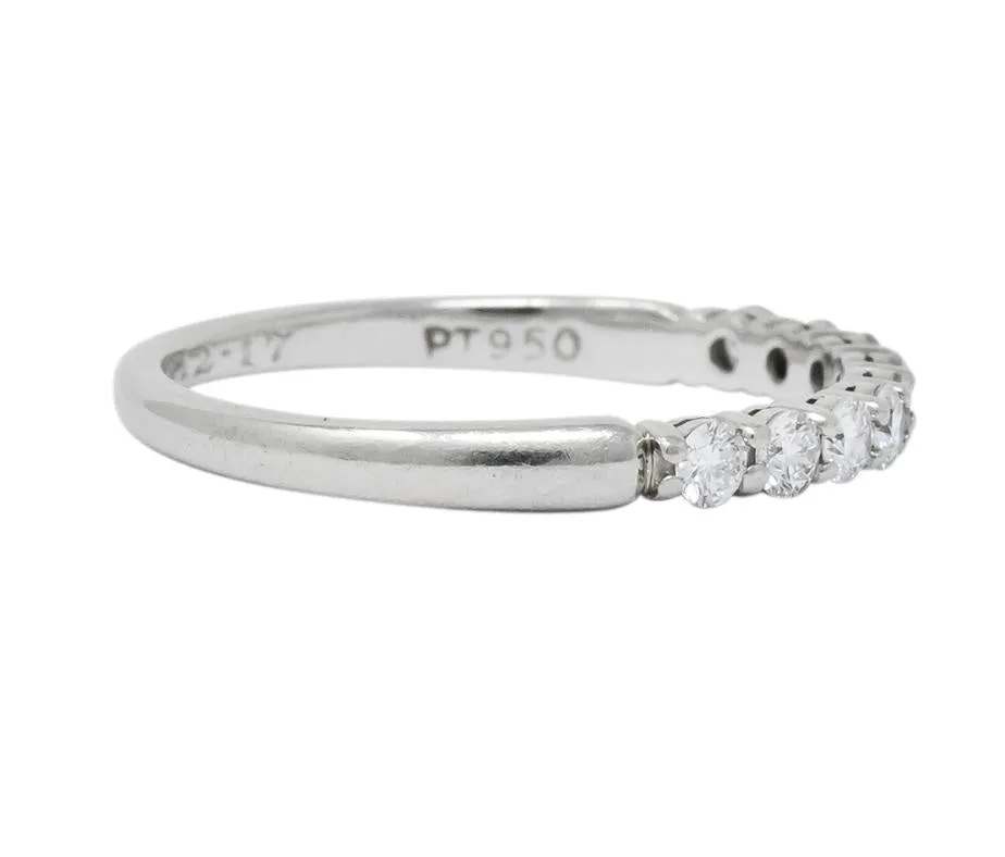 Tiffany & Co. Contemporary Diamond Platinum Band Ring