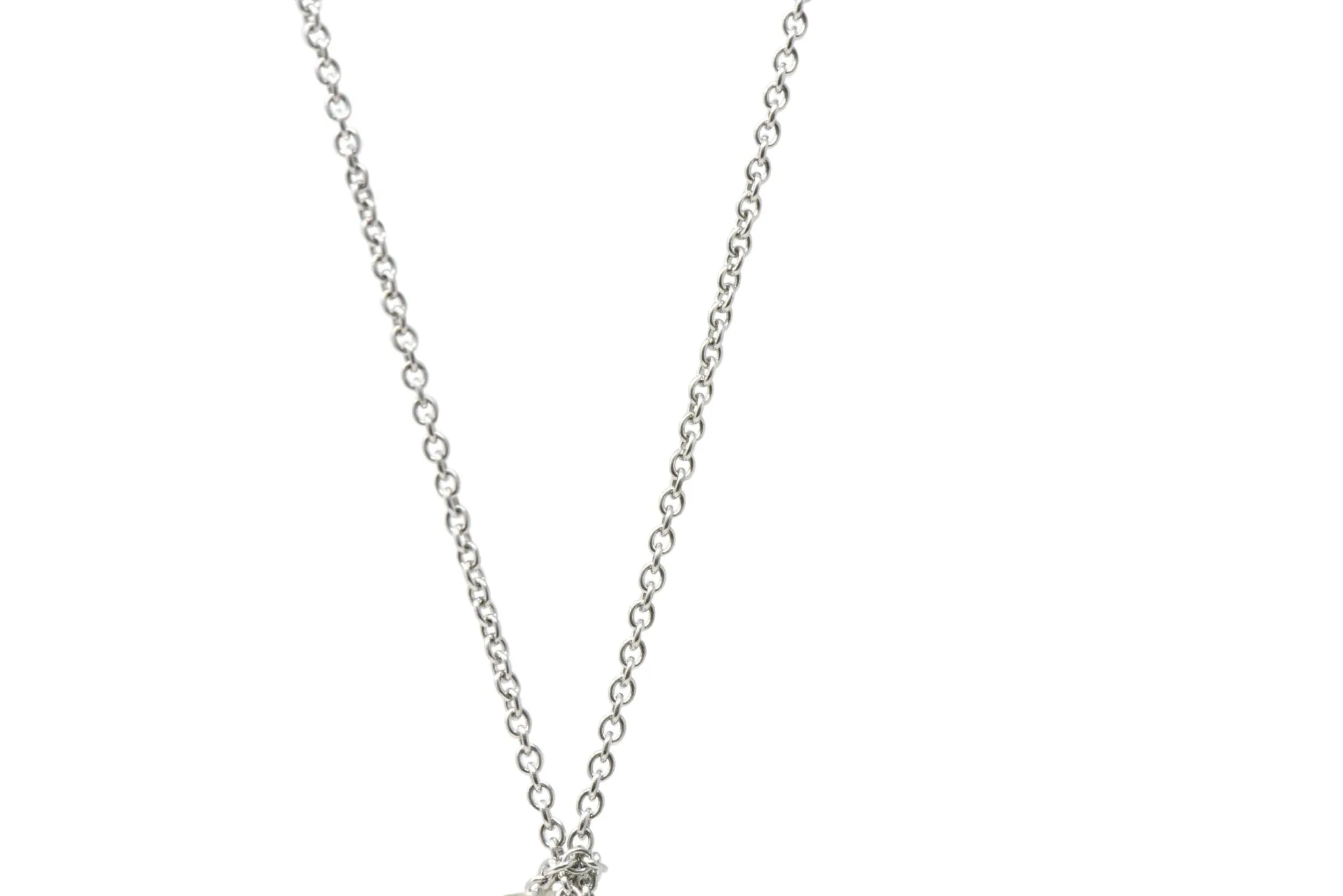 Tiffany & Co. Elsa Peretti Crystal & Platinum Full Moon Necklace