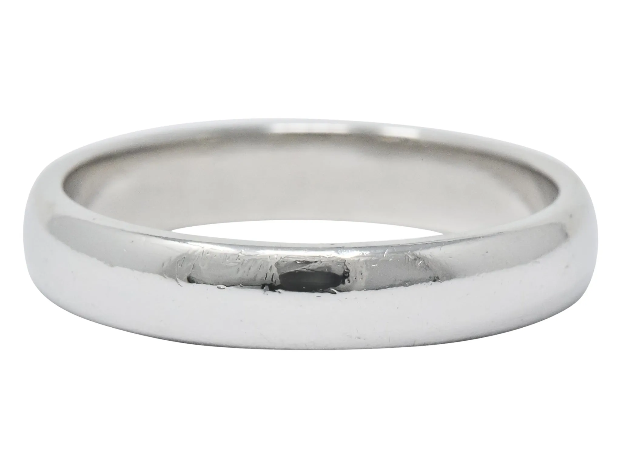 Tiffany & Co. Modern 1999 Platinum Men's Wedding Band Ring