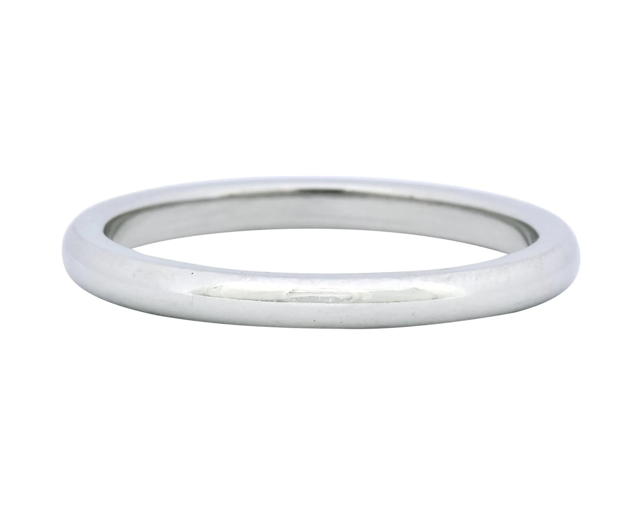 Tiffany & Co. Platinum Stacking Unisex Band Ring