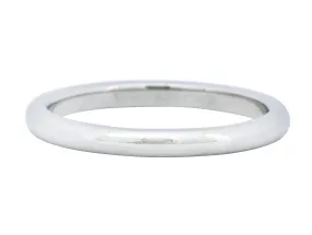 Tiffany & Co. Platinum Stacking Unisex Band Ring