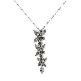 TIFFANY & CO. Victoria Mixed Cluster Diamond Pendant Necklace - FINAL SALE