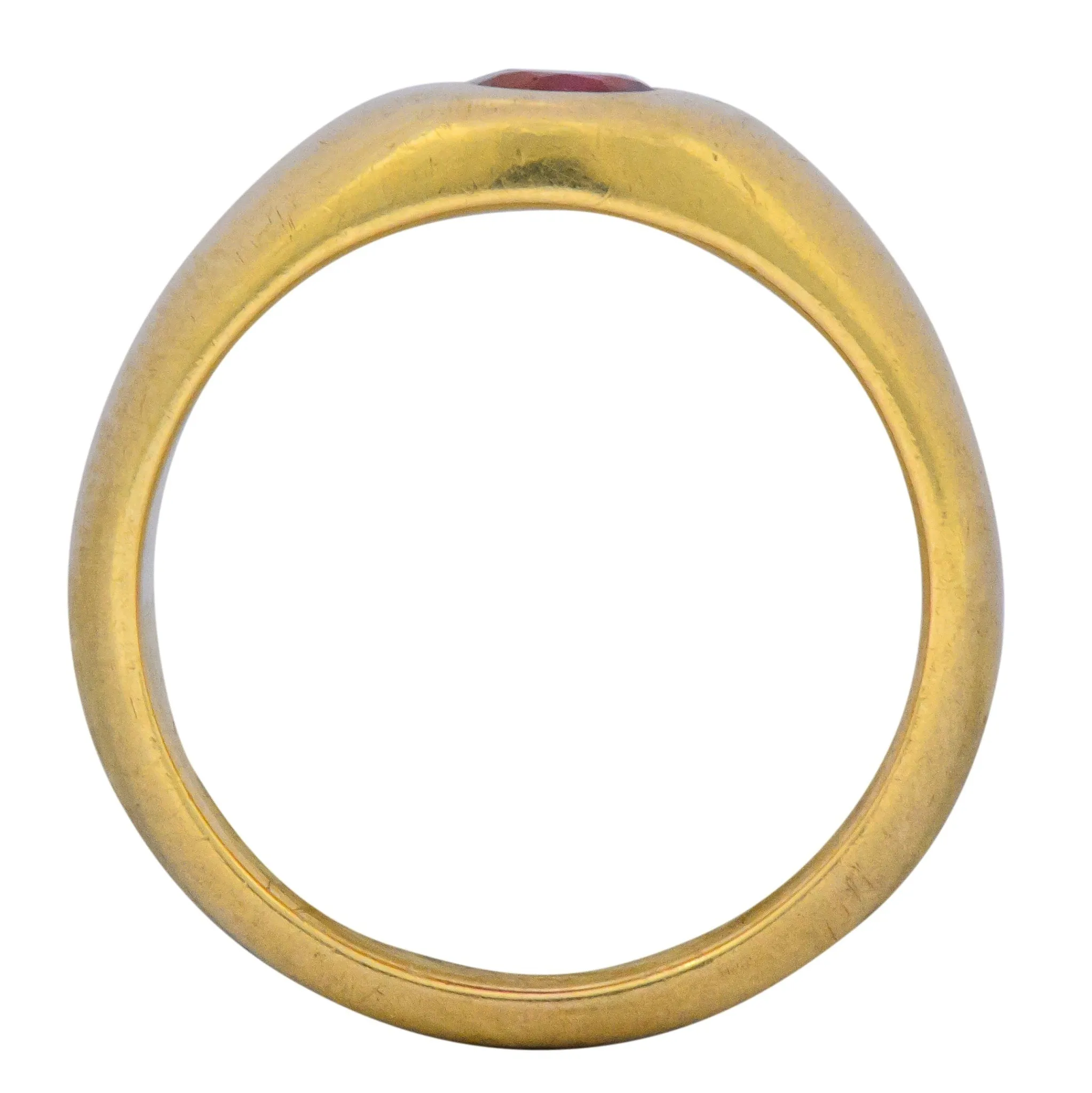 Tiffany & Co. Victorian 0.95 CTW Ruby 18 Karat Gold Unisex Ring