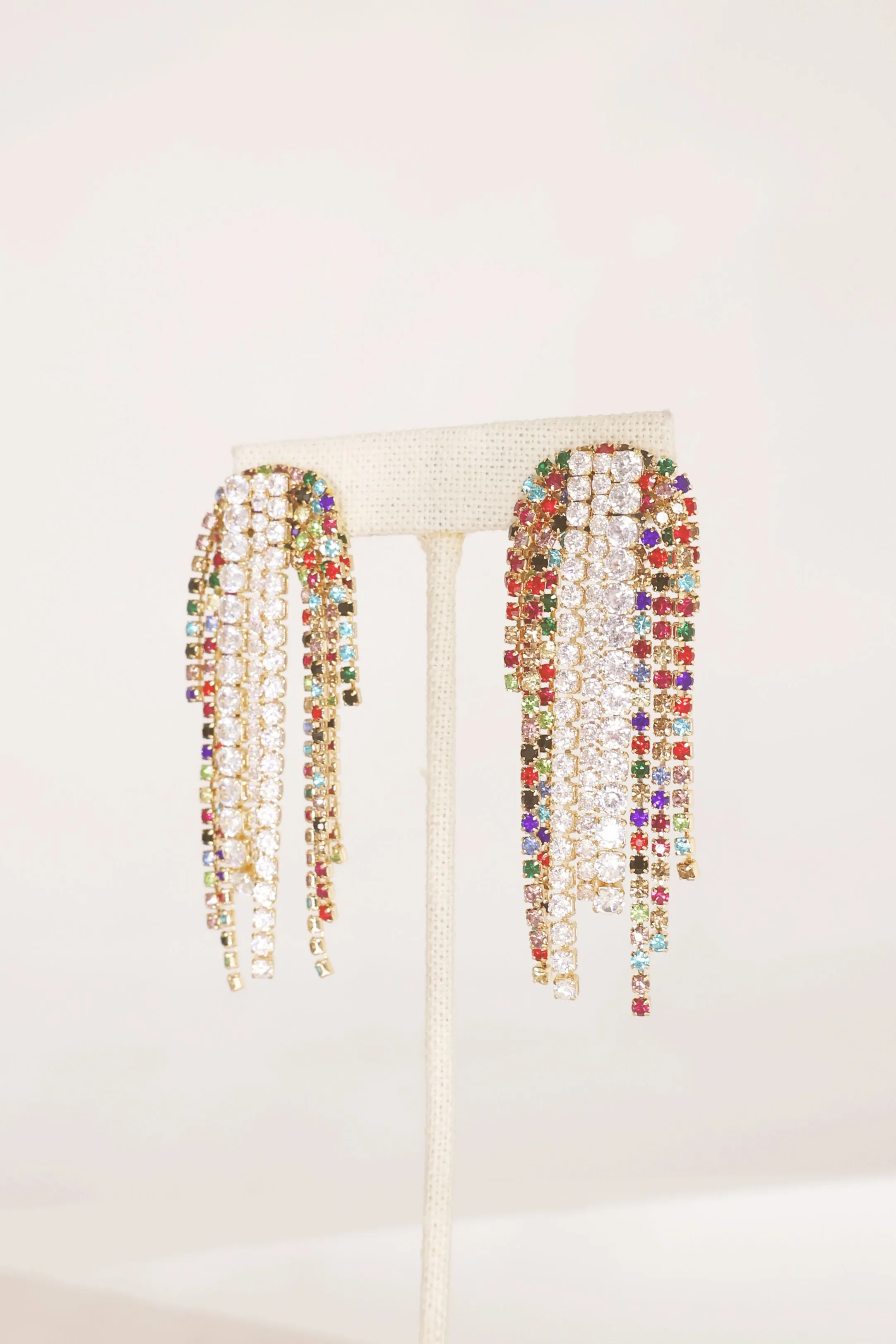 Tiffany Fringe Earrings - Multi