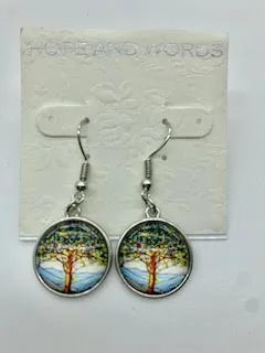 Tree of Tiffany wire earring