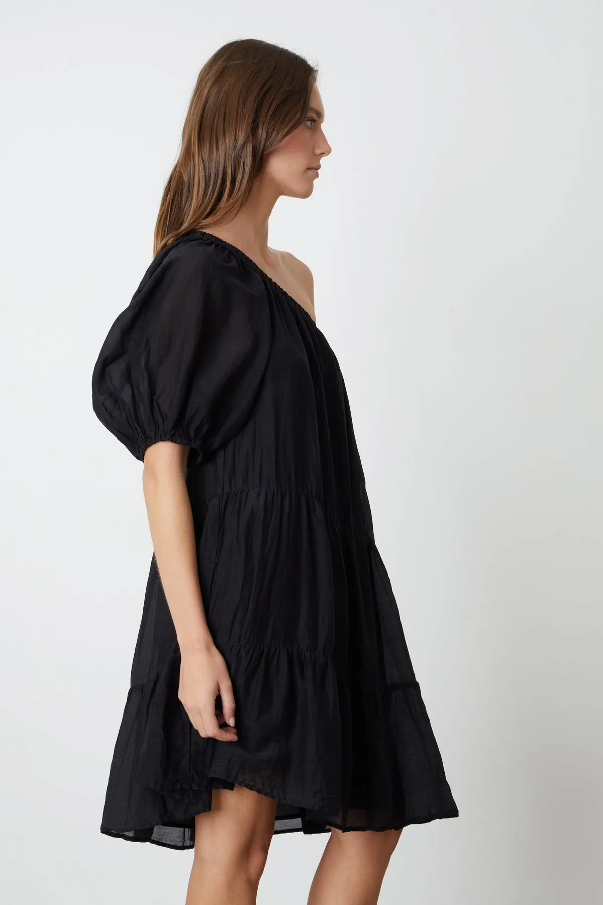 TRISH SILK COTTON VOILE DRESS