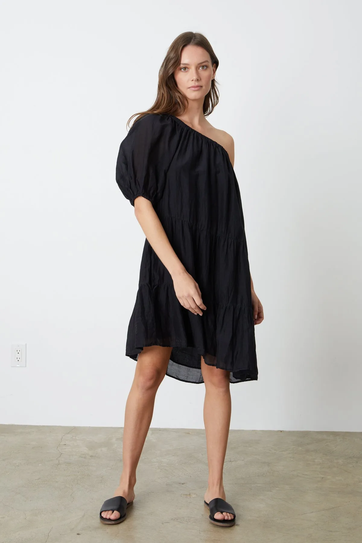 TRISH SILK COTTON VOILE DRESS