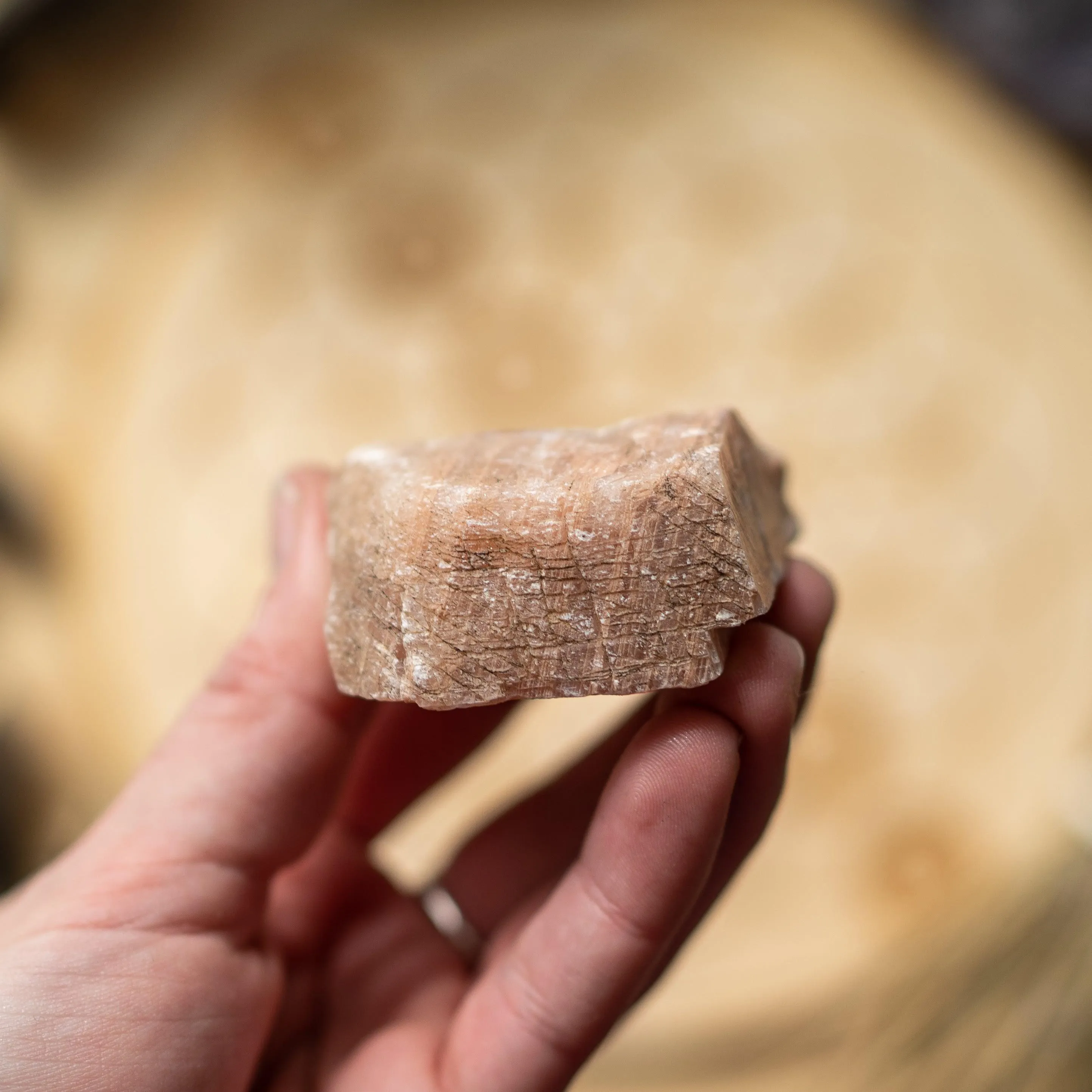 Unique Banded Orange Calcite Specimen~ Uplifting Energy