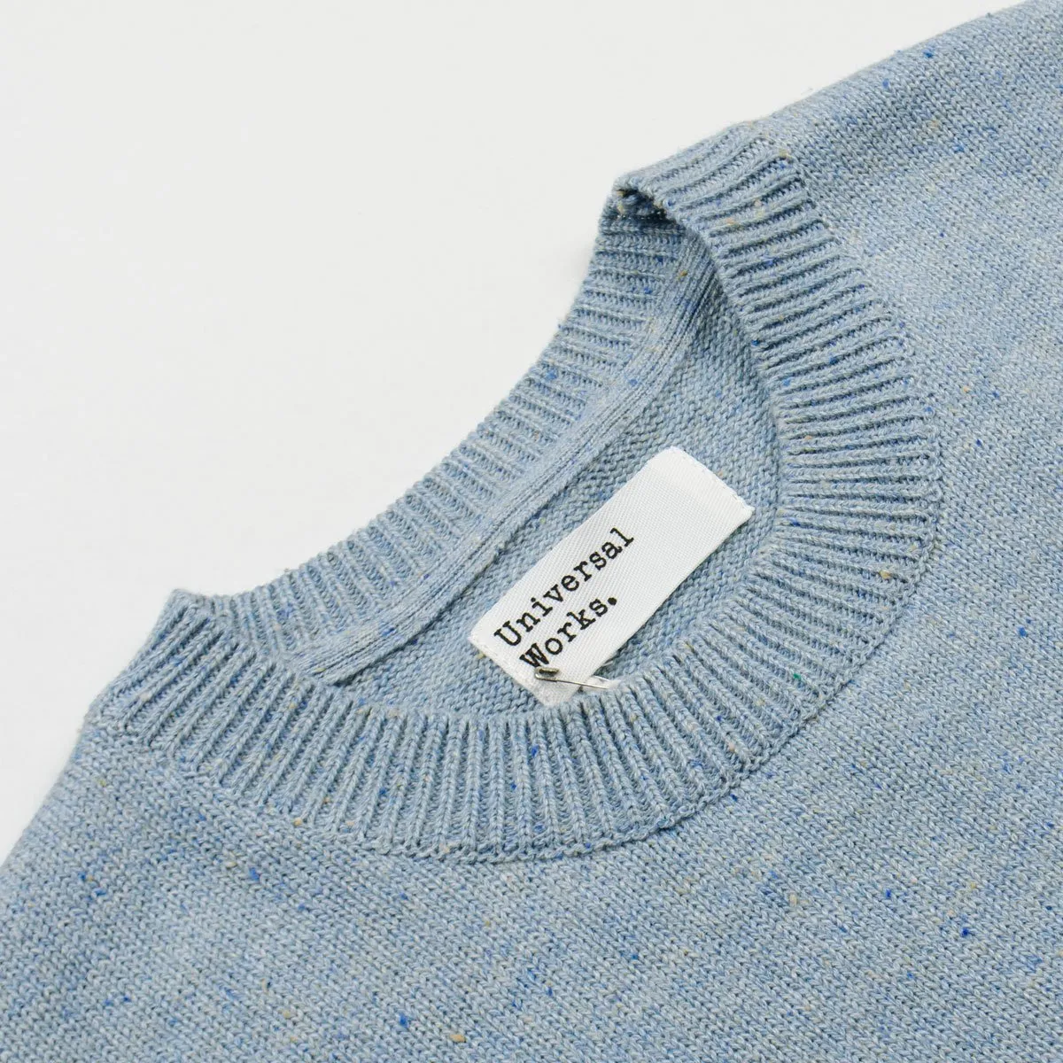 Universal Works - Loose Crew Jumper Cotton / Silk Knit - Cornish Blue