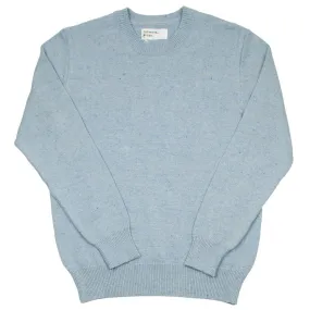 Universal Works - Loose Crew Jumper Cotton / Silk Knit - Cornish Blue