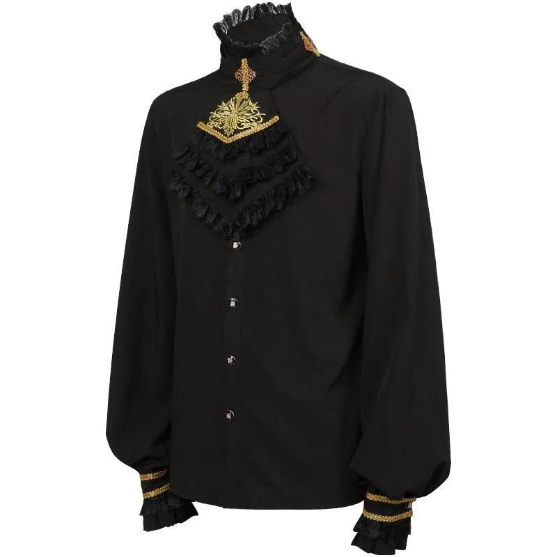 Victorian Renaissance Ruffled Gothic Steampunk Shirt