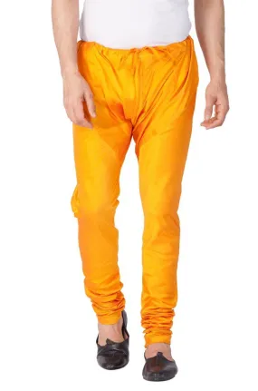 VM By VASTRAMAY Men's Orange Cotton Silk Blend Pyjama