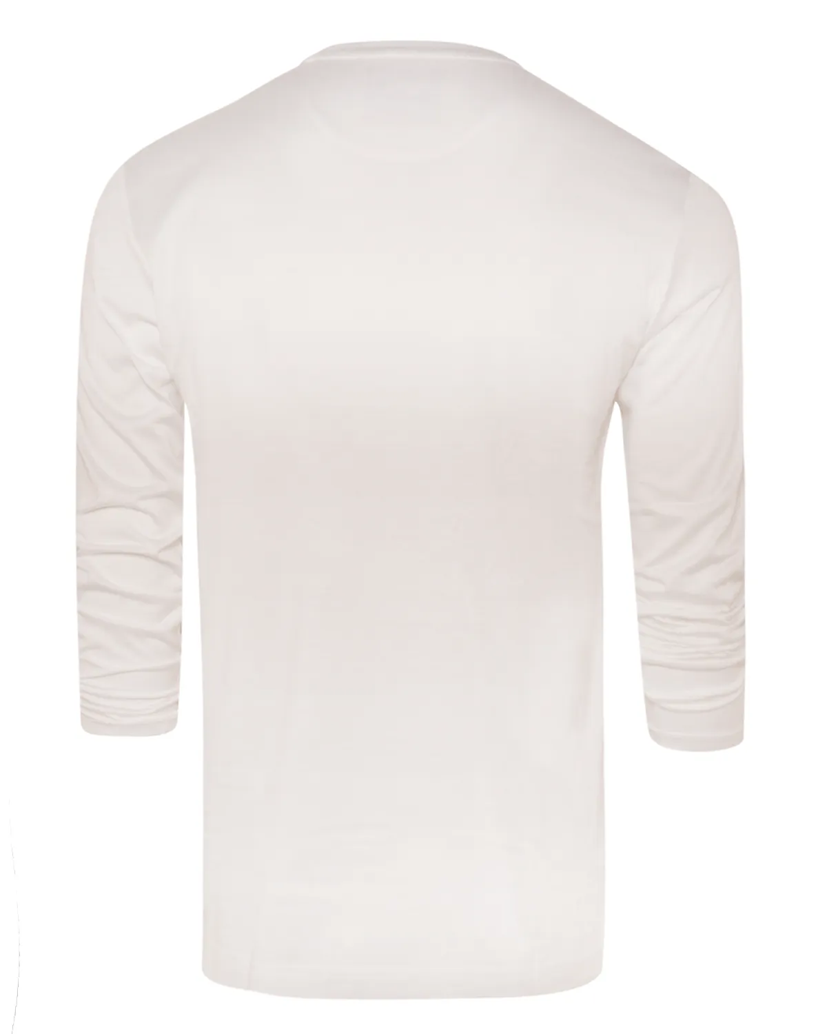 White Jersey Silk and Cotton Blend T-Shirt