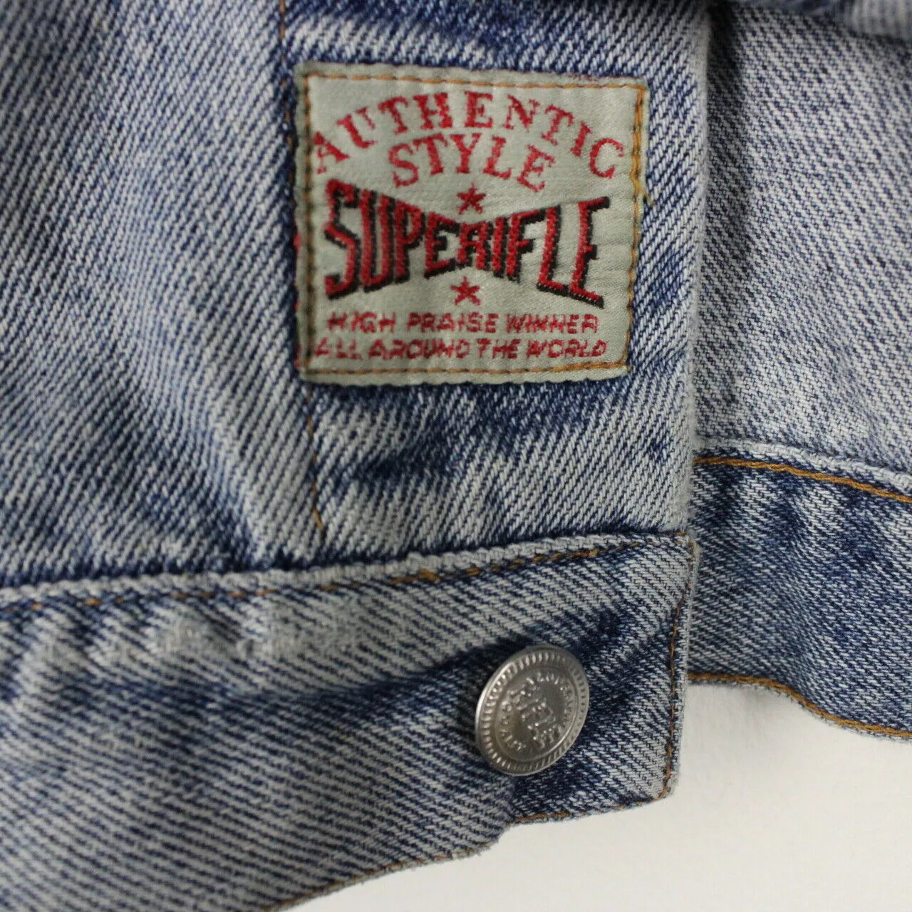 Womens 90s Denim Jacket Light Blue | Medium