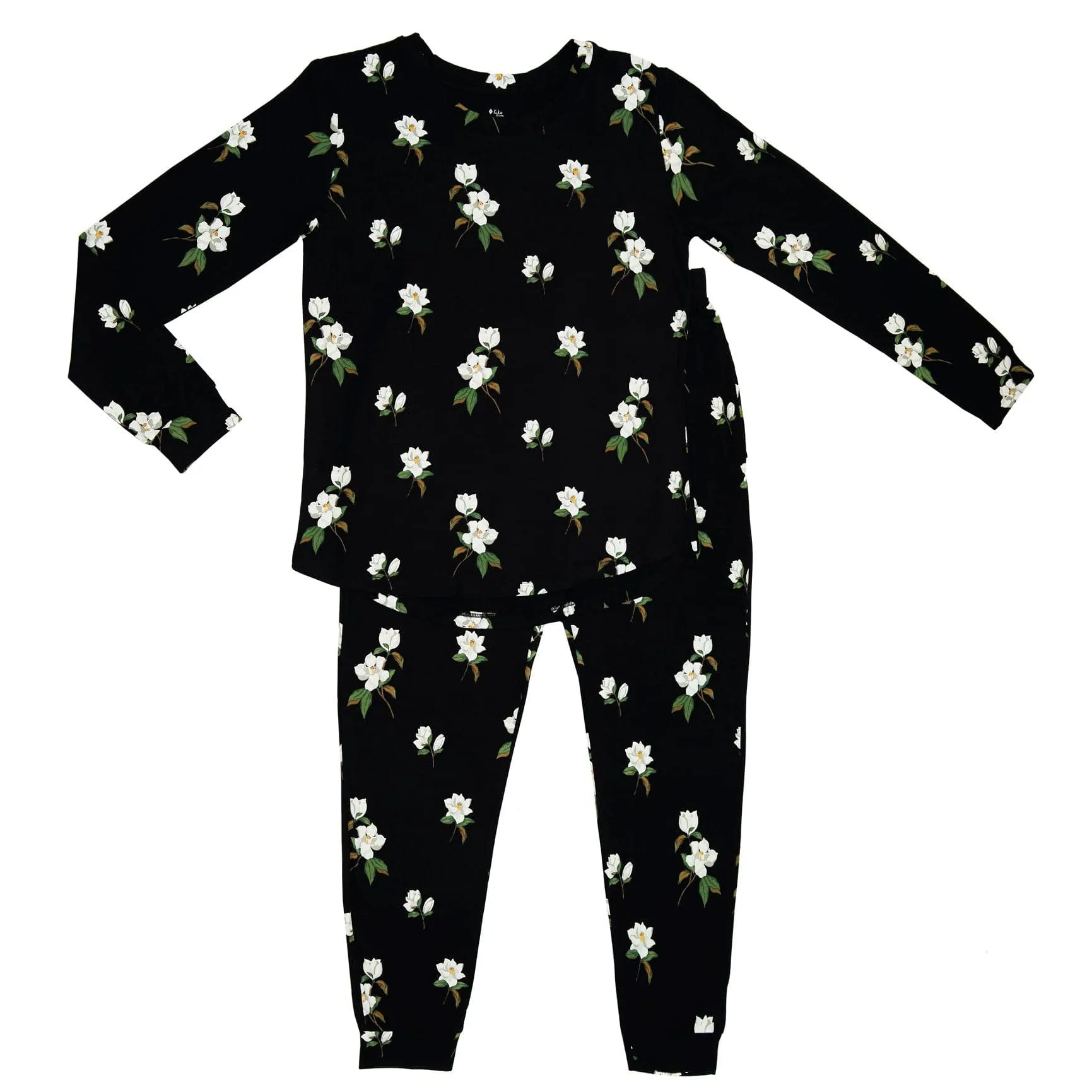 Women's Jogger Pajama Set in Big Midnight Magnolia