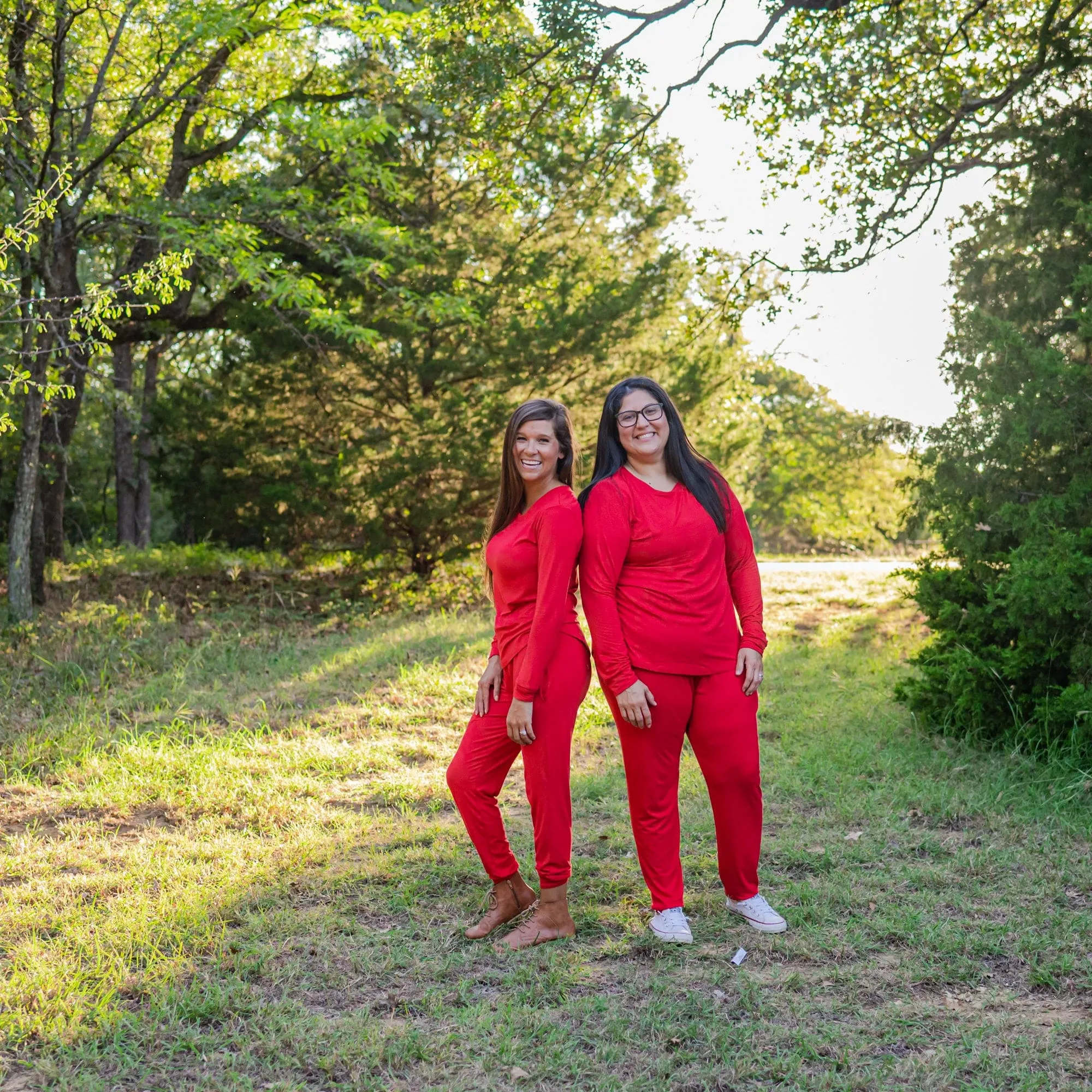 Women's Jogger Pajama Set in Cardinal