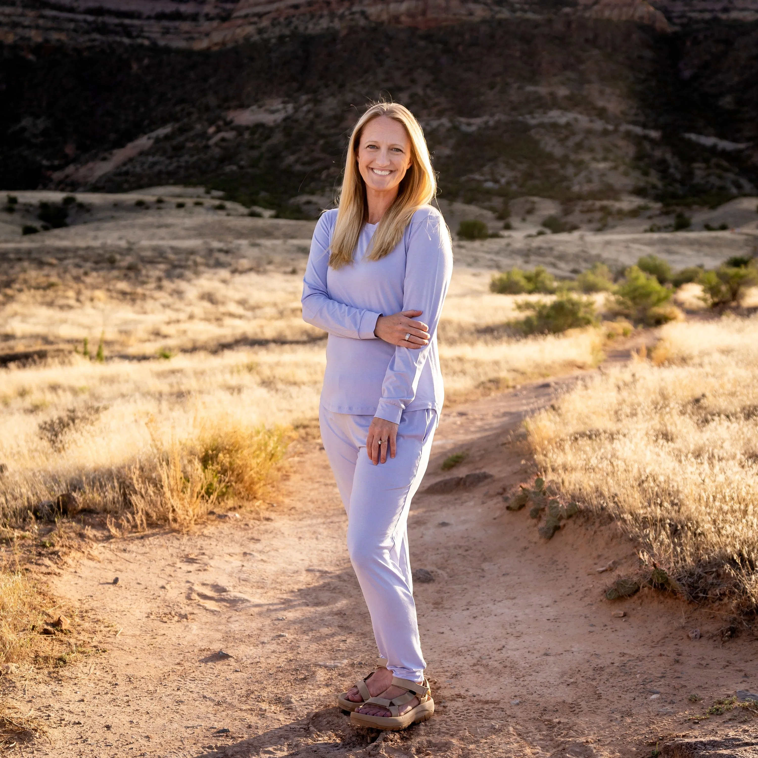 Women's Jogger Pajama Set in Lilac