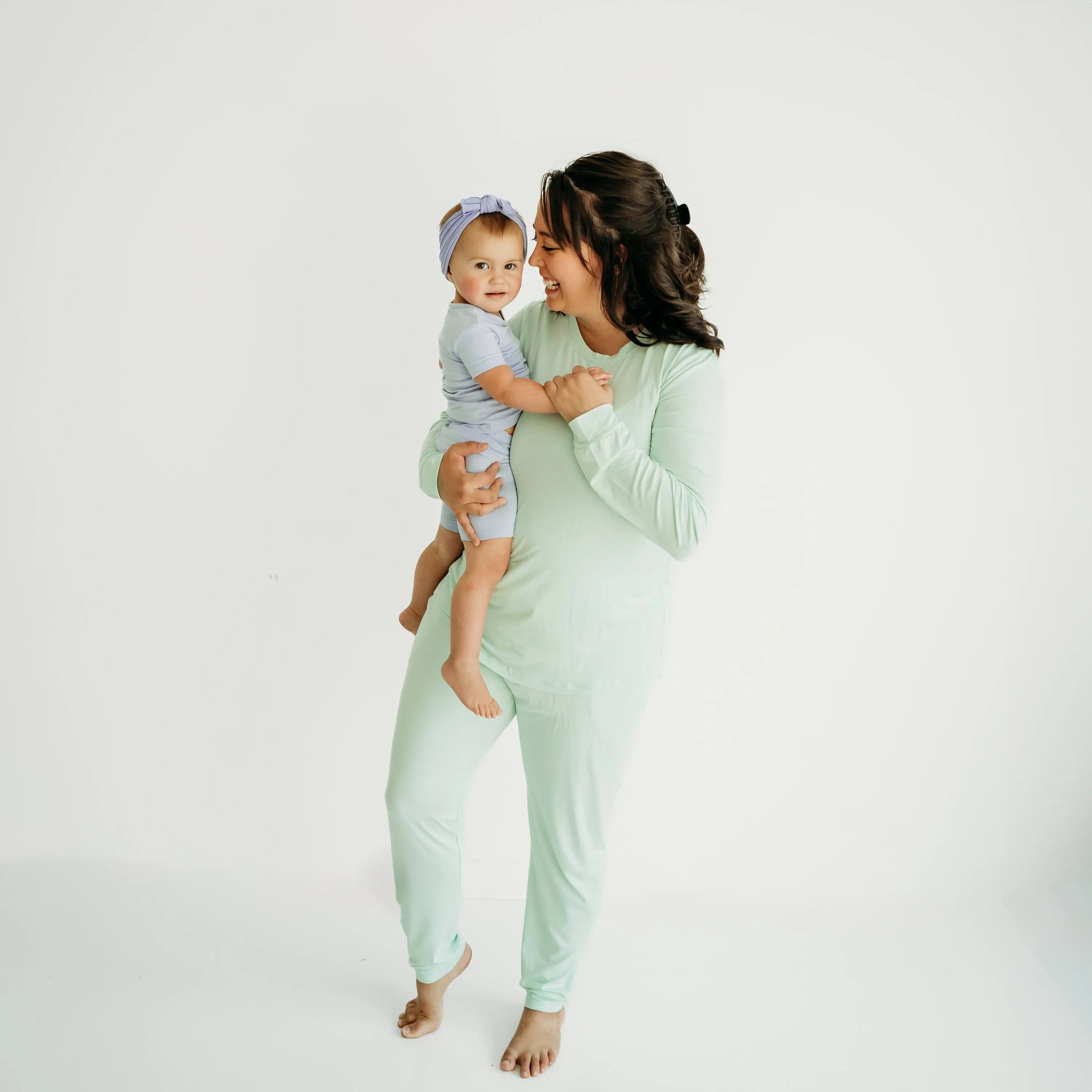 Women's Jogger Pajama Set in Mint