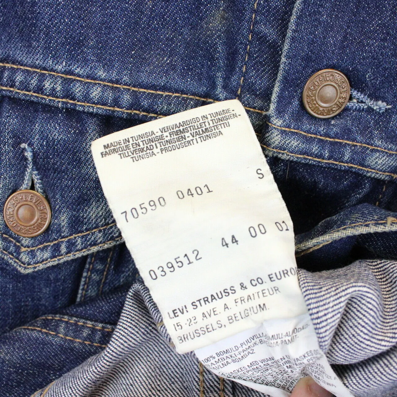 Womens LEVIS 90s Denim Jacket Blue | XS