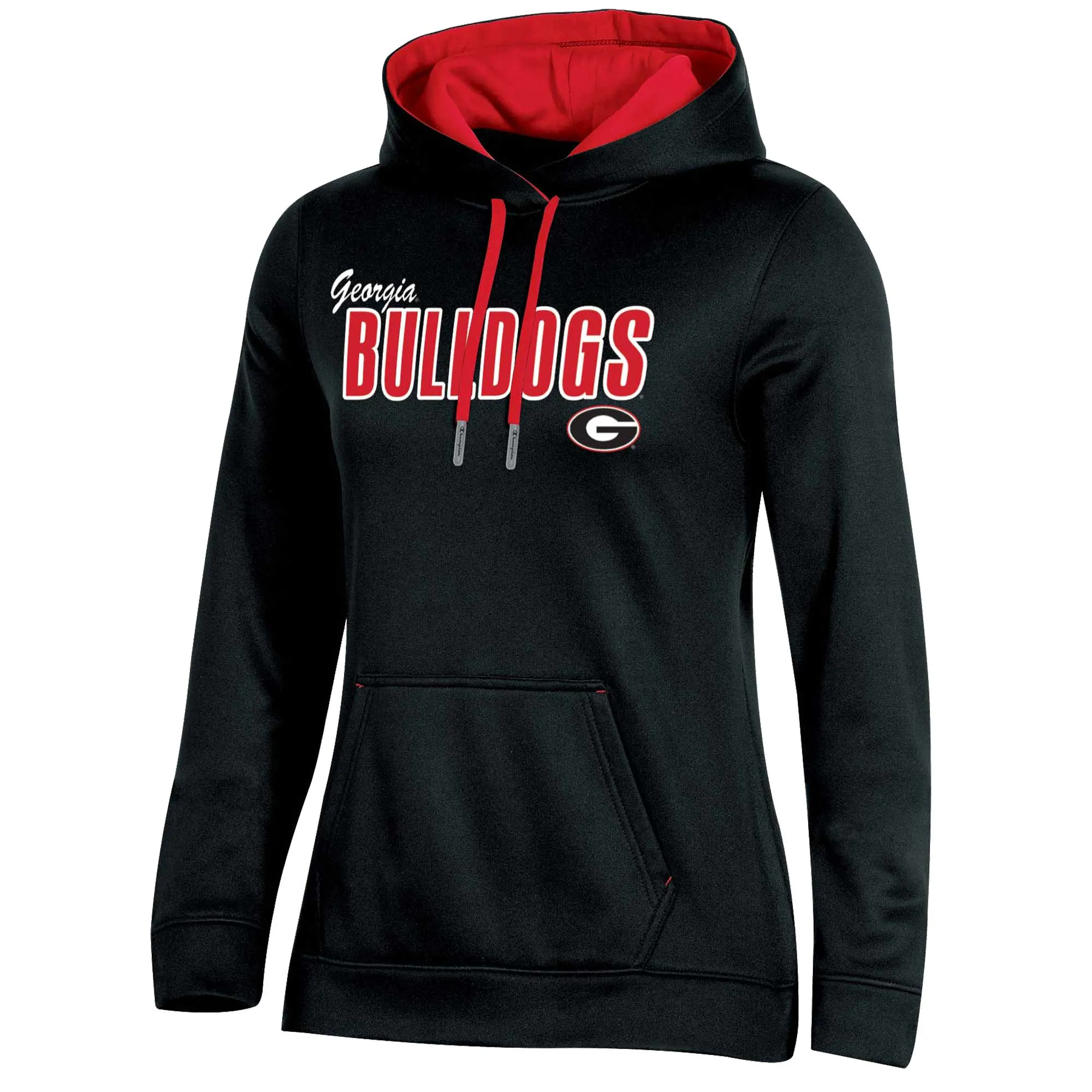 Women's Champion Black Georgia Bulldogs Team Pullover Hoodie